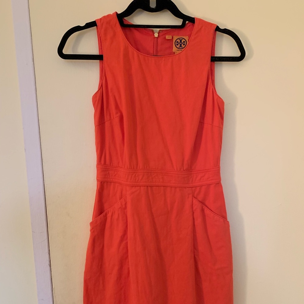 Tory Burch Coral Cocktail Dress